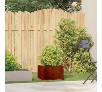 vidaXL Jardinera oxidada acero corten 40x40x30 cm