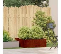 vidaXL Jardinera oxidada acero corten 80x80x30 cm