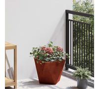 vidaXL Jardinera Oxidado 30 x 30 x 30 cm Acero autopatinable