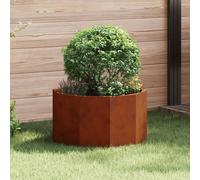 vidaXL Jardinera Oxidado 60 x 60 x 35 cm Acero autopatinable