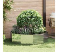 vidaXL Jardinera Plateado 120 x 120 x 35 cm Acero Galvanizado