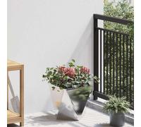 vidaXL Jardinera Plateado 30 x 30 x 30 cm Acero inoxidable