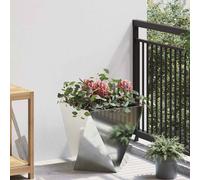 vidaXL Jardinera Plateado 40 x 40 x 40 cm Acero Galvanizado