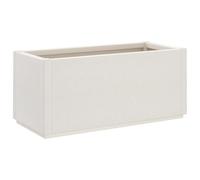 vidaXL Jardinera Maceta 80x36x35 cm PP para verduras, flores y plantas trepadoras – Blanco