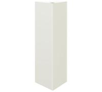 vidaXL Jardinera triangular acero blanco 30x26x75 cm exterior