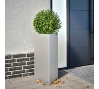 vidaXL Jardinera triangular acero galvanizado 40x34,5x75 cm