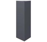 vidaXL Jardinera triangular acero gris antracita 30x26x75 cm