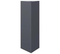 vidaXL Jardinera triangular acero gris antracita 30x26x75 cm