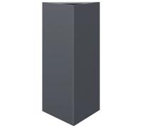 vidaXL Jardinera triangular acero gris antracita 40x34,5x70 cm