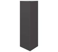 vidaXL Jardinera triangular de acero negro 30x26x75 cm para exterior y patio