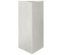 vidaXL Jardinera triangular de acero inoxidable 40 x 34,5 x 75 cm – para exterior