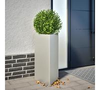 vidaXL Jardinera triangular de acero inoxidable 40 x 34,5 x 75 cm – para exterior