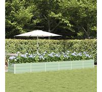 vidaXL Jardinera Verde 480 x 80 x 45 cm Acero