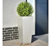 vidaXL Jardineras hexagonales 2 uds acero antracita 35x35x75 cm en color Acero/Antracita/Acero/Verde/Acero Inoxidable/Gris Claro y más