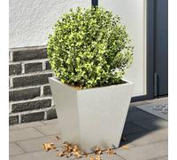 vidaXL Jardineras 2 unidades acero inoxidable 30x30x30 cm