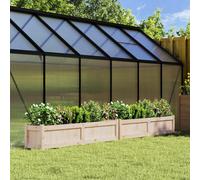 vidaXL Jardineras de exterior 2 uds madera maciza de pino cera Color Pino natural, Pino blanco, Marrón pino y mas Natural pine