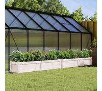 Jardineras De Exterior 2 Unidades Madera Maciza De Pino Blanco Vidaxl