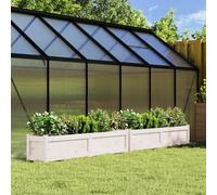 vidaXL Jardineras de exterior 2 unidades madera maciza de pino blanco