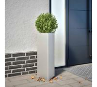 vidaXL Jardineras triangulares 2 uds acero galvanizado 30x26x75 cm
