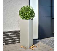 vidaXL Jardineras triangulares 2 uds acero inoxidable 40x34,5x75 cm