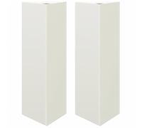 vidaXL Jardineras triangulares 2 uds Acero negro 30x26x75 cm para exterior