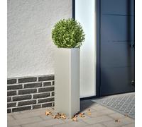 vidaXL Jardineras triangulares 2 uds acero negro 30x26x75 cm