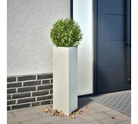 vidaXL Jardineras triangulares 2 uds acero negro 30x26x75 cm