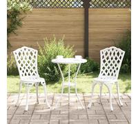 vidaXL Juego bistró de jardín 3 uds. Aluminio – Moderno, minimalista