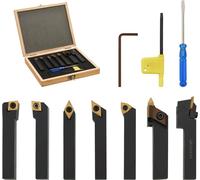 vidaXL, juego de 12 brocas de fresado con placas intercambiables de 12x12 mm, 80 mm