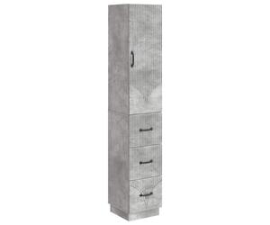 vidaXL, juego de 2 armarios, 33 x 34,5 x 87 cm, material de madera, color gris cemento