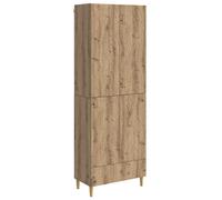 vidaXL, juego de 2 armarios, estilo artesanal, chapa de roble