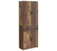 vidaXL, juego de 2 armarios, madera reciclada, material de madera