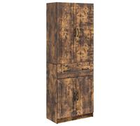 vidaXL, juego de 2 armarios, material de madera con acabado en roble ahumado