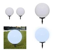 vidaXL Juego de 2 faroles LED de 50 cm con estaca para jardín - Lámpara de jardín - Lámparas de jardín - Iluminación para jardín