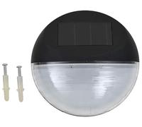 vidaXL: Juego de 24 luces solares para exteriores, tipo aplique de pared, con LED, diseño redondo, color