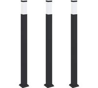 vidaXL Juego de 3 faroles de poste, 110 cm, color , IP44