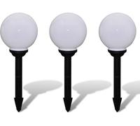 vidaXL Juego de 3 luces LED de 20 cm con estaca para jardín