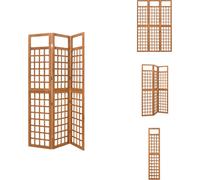 vidaXL Juego de 3 paneles divisor de ambientes/biombo de madera maciza de abeto, 121 x 180,5 cm