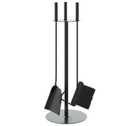 vidaXL Juego de 4 piezas de utensilios para chimenea, 22 x 59 cm, acero