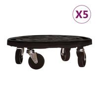 vidaXL: Juego de 5 rodillos para plantas, diámetro de 40 cm, color , capacidad de 275 kg