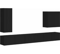 vidaXL: Juego de 6 estanterías de pared para televisión, color