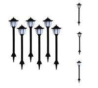 vidaXL Juego de 6 luces solares para exteriores, LED, color - Iluminación exterior