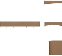 vidaXL - Juego de 6 paneles de protección contra el viento, 800 x 160 cm, color beige - Toldos y protectores solares