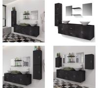 vidaXL Juego de 9 piezas de muebles de baño y lavabo, color . Muebles de baño, juego de muebles de baño, armario de baño