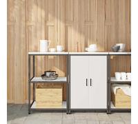 vidaXL Juego de Almacenamiento de Cocina HATTEM 2 uds. Blanco