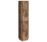 vidaXL Juego de armarios 2 pcs Madera envejecida Madera de ingeniería