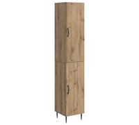 vidaXL Juego de armarios 2 pcs Roble Artesanal 33 x 34,5 x 89,5 cm