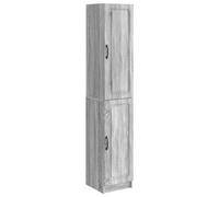 vidaXL Juego de armarios 2 pcs Sonoma gris Madera de ingeniería