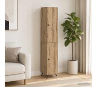 vidaXL Juego de armarios 2 uds. Roble artisan Madera de ingeniería