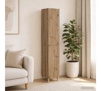 vidaXL Juego de armarios 2 uds. Roble artisan Madera de ingeniería